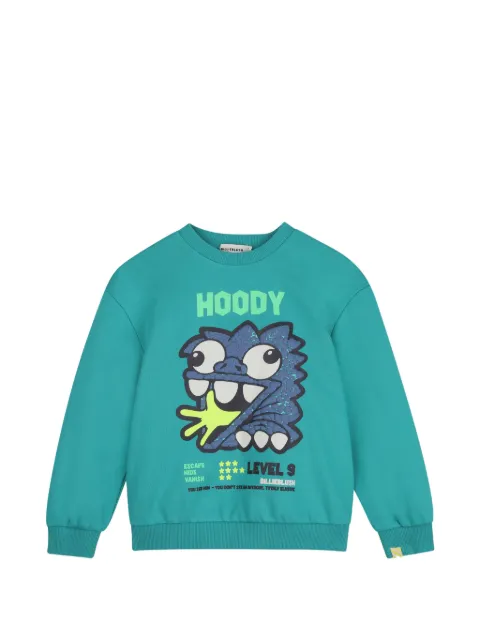 Billieblush graphic-print cotton sweater