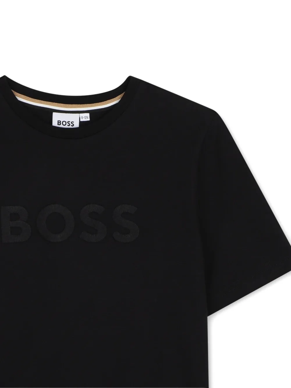 BOSS Kidswear T-shirt met logopatch Zwart
