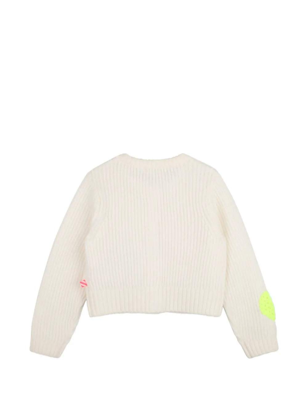 Billieblush Geribbeld vest met hartpatch Beige