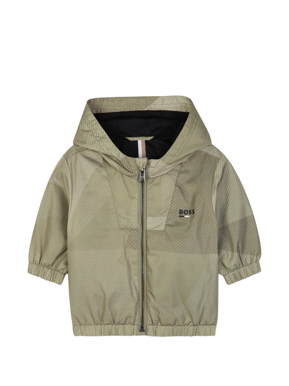 BOSS Kidswear Windbreaker mit geometrischem Print - Grün