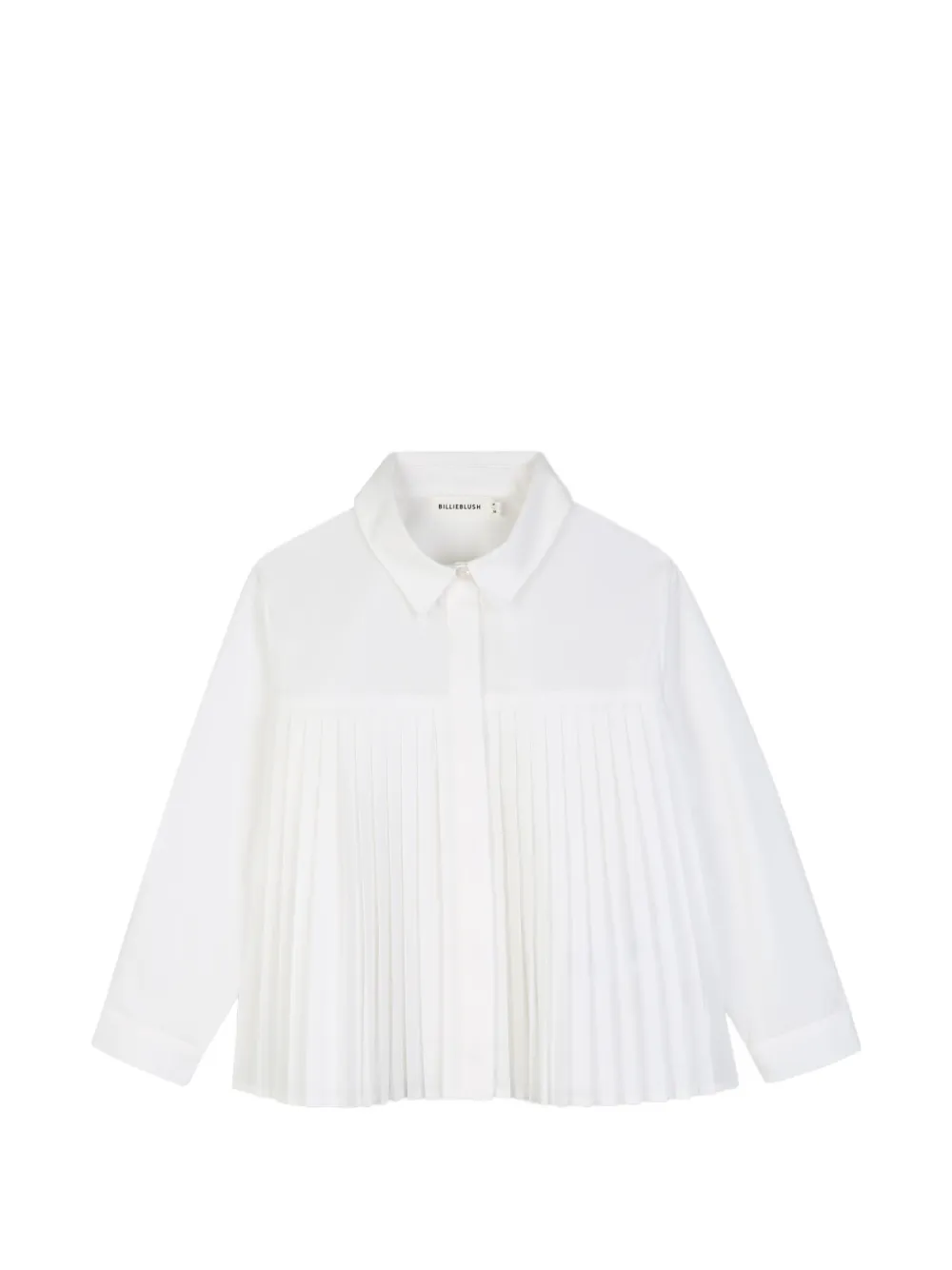 Billieblush Blusa plissettata a maniche lunghe - Bianco