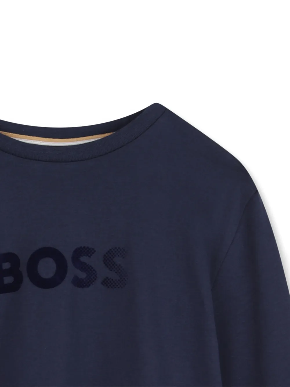 BOSS Kidswear T-shirt met lange mouwen Blauw