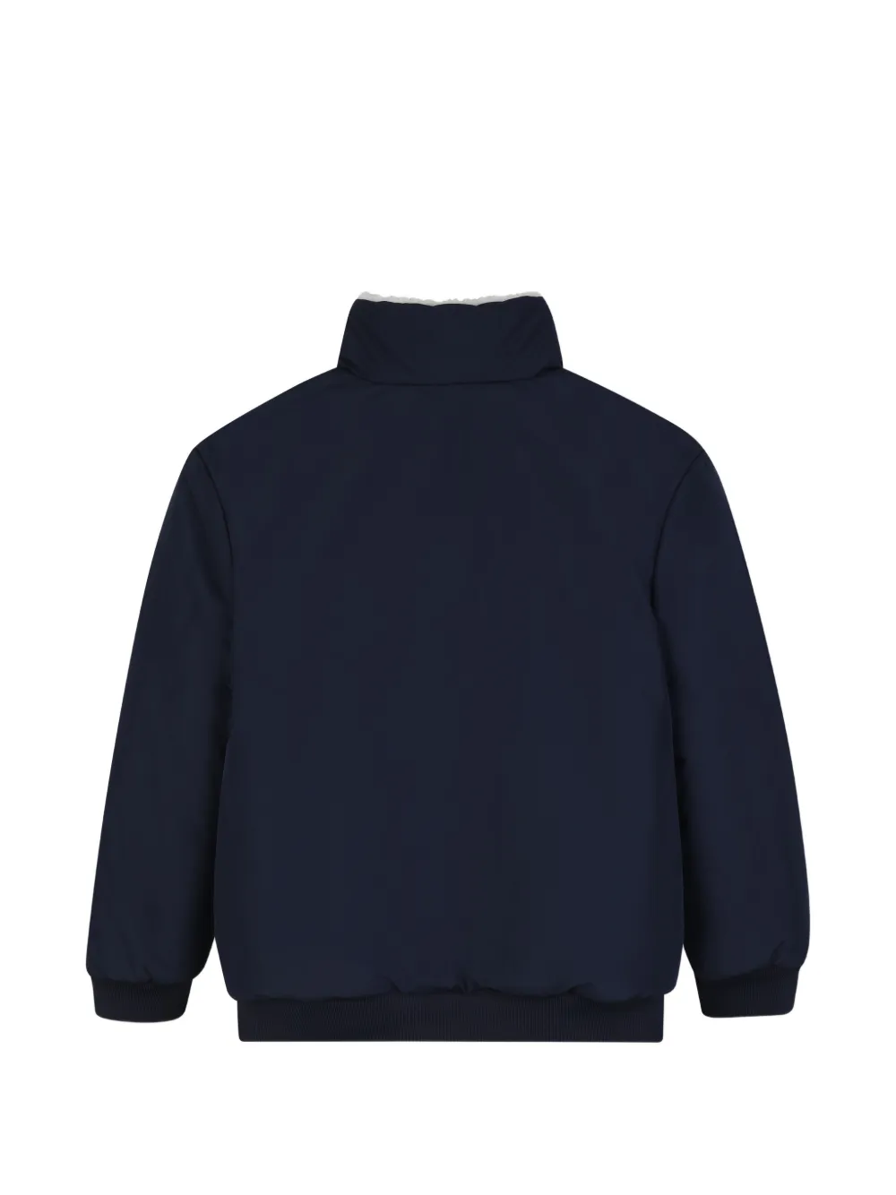 BOSS Kidswear Omkeerbaar teddy fleece jack Wit