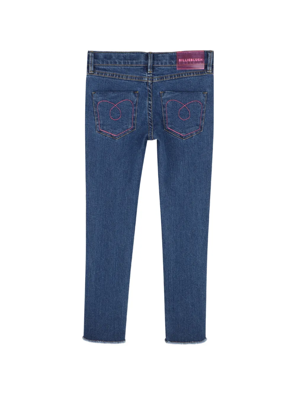 Billieblush Gerafelde jeans verfraaid met pailletten Blauw