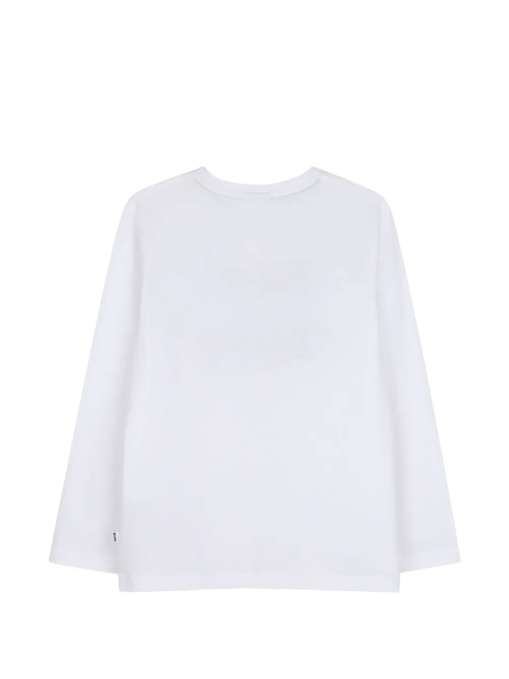 BOSS Kidswear graphic-print long-sleeve T-shirt Wit
