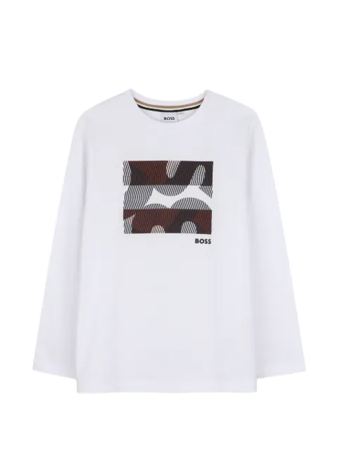 BOSS Kidswear graphic-print long-sleeve T-shirt