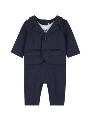 Familiar チェック ロンパース | ブルー | FARFETCH JP