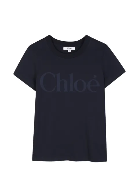 Chloé Kids logo-print short-sleeved T-shirt