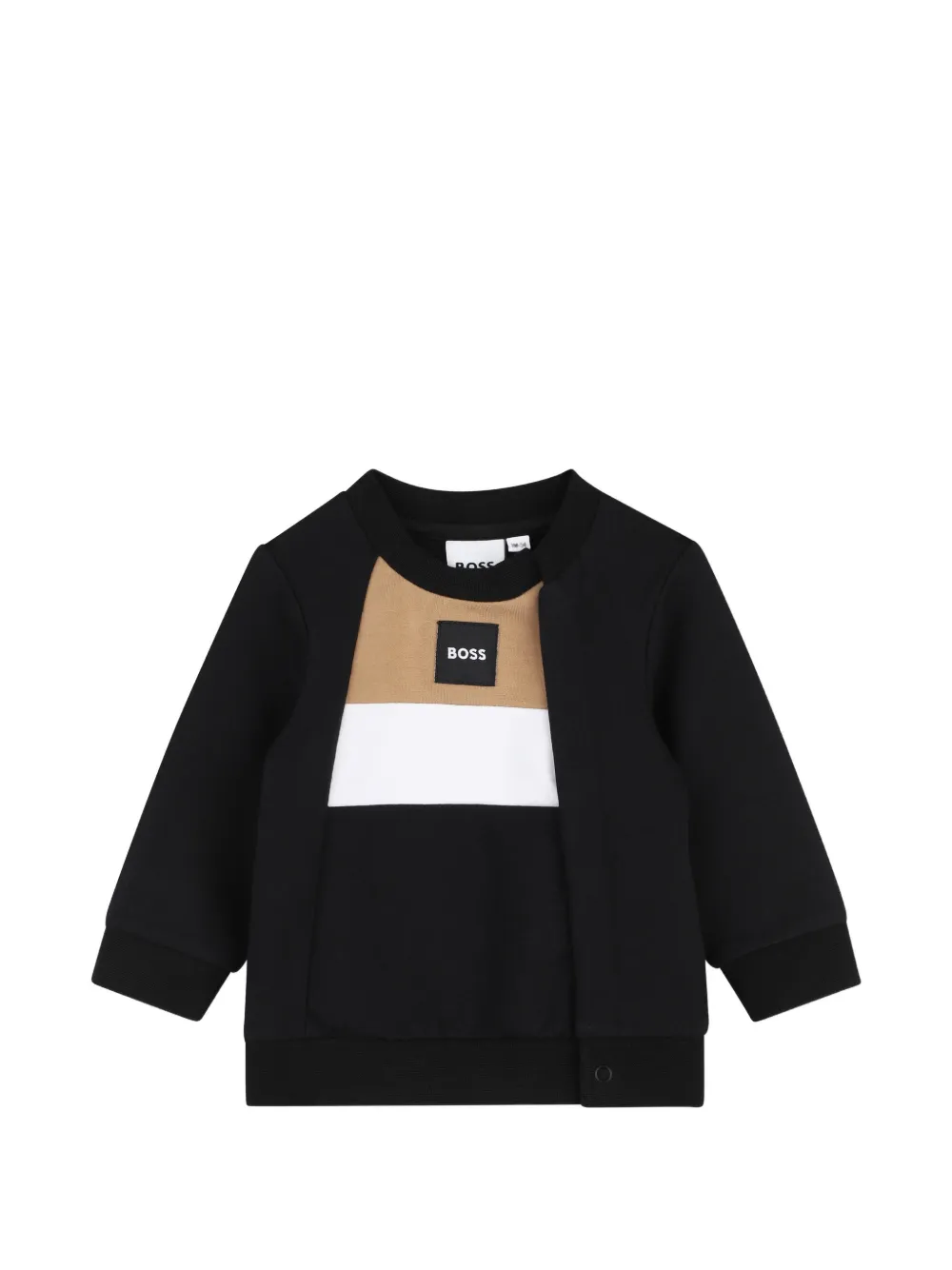 BOSS Kidswear Trainingspak met logopatch Zwart