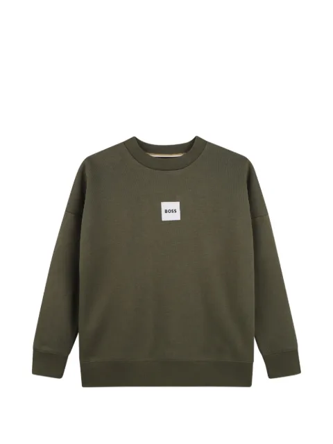 BOSS Kidswear logo-patch sweatshirt