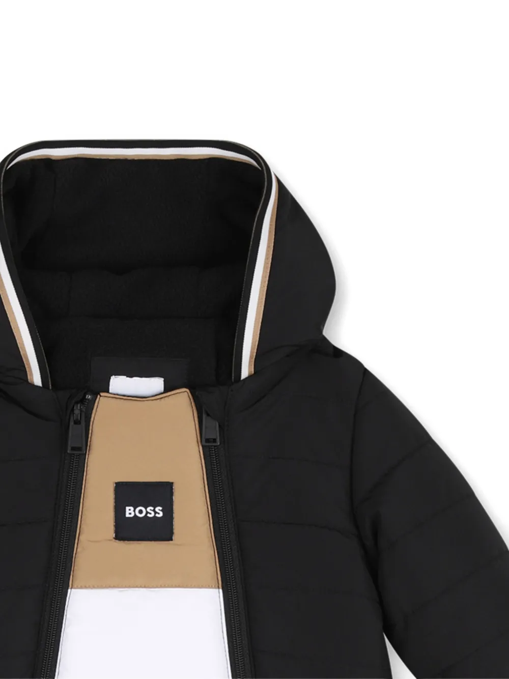 BOSS Kidswear Gewatteerd skipak Zwart