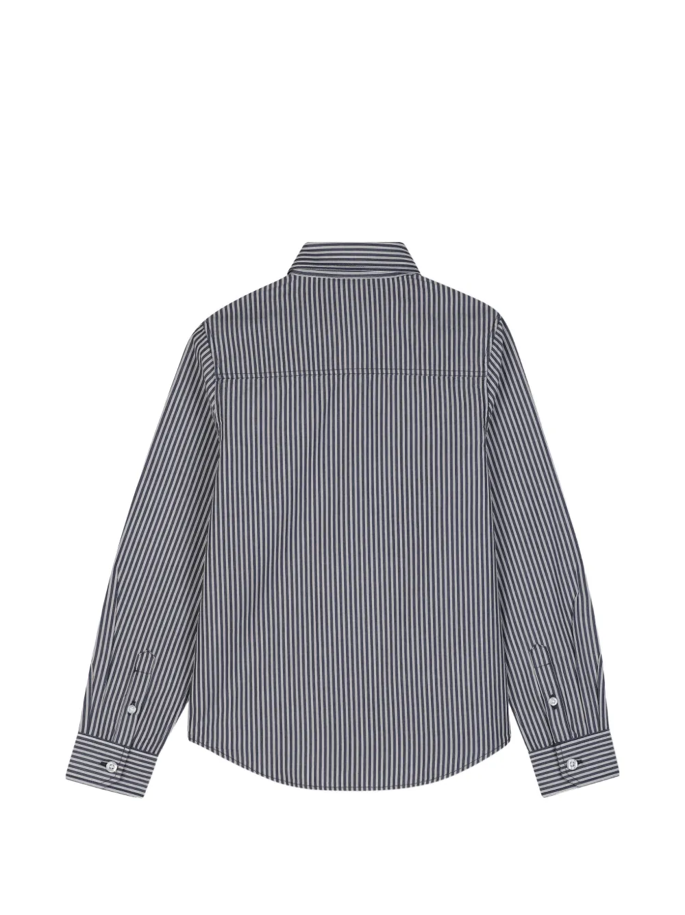 BOSS Kidswear Gestreept shirt Blauw