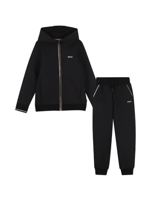 BOSS Kidswear Tuta sportiva con logo e zip