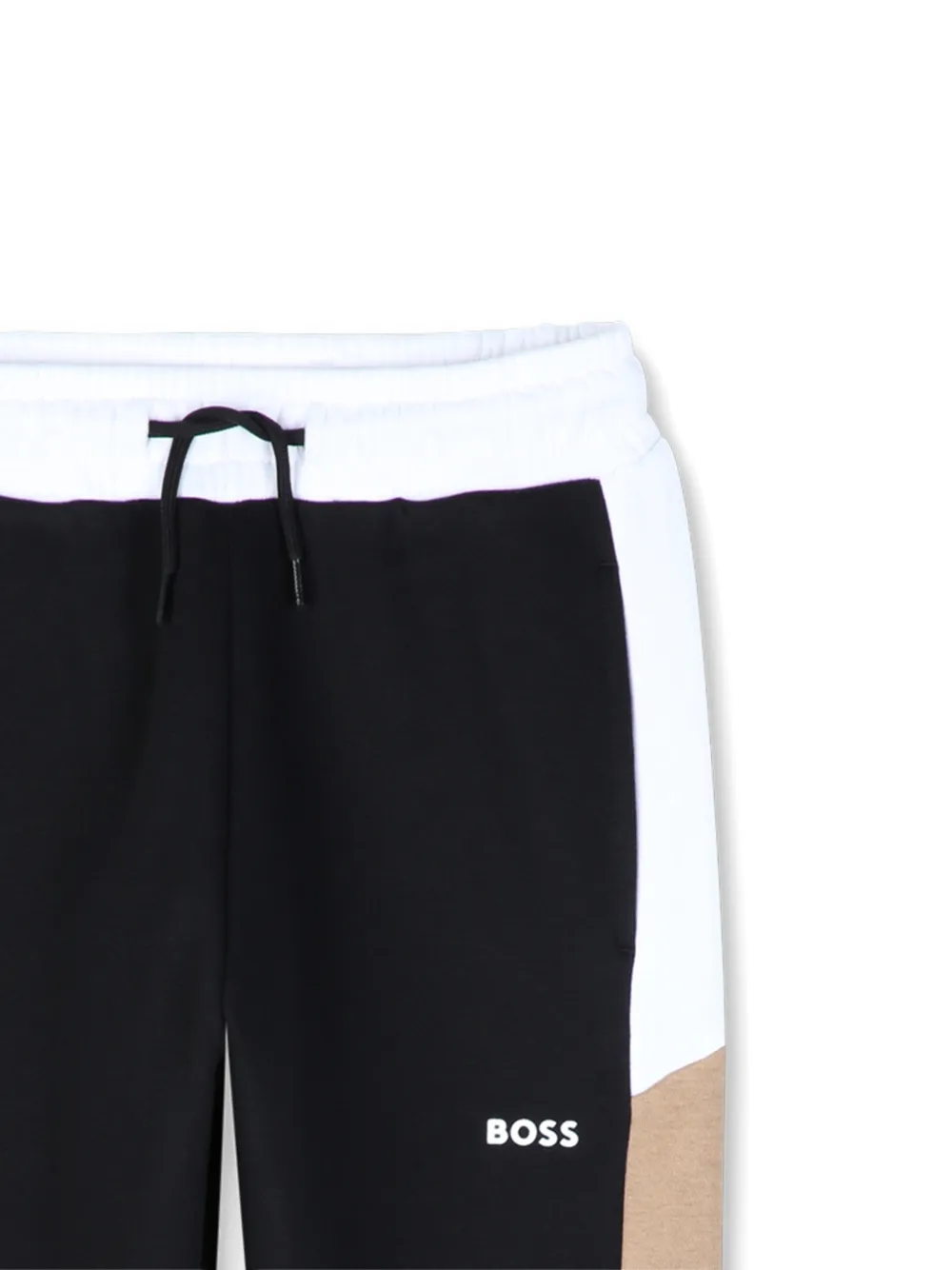 BOSS Kidswear Trainingsbroek met logoprint Zwart