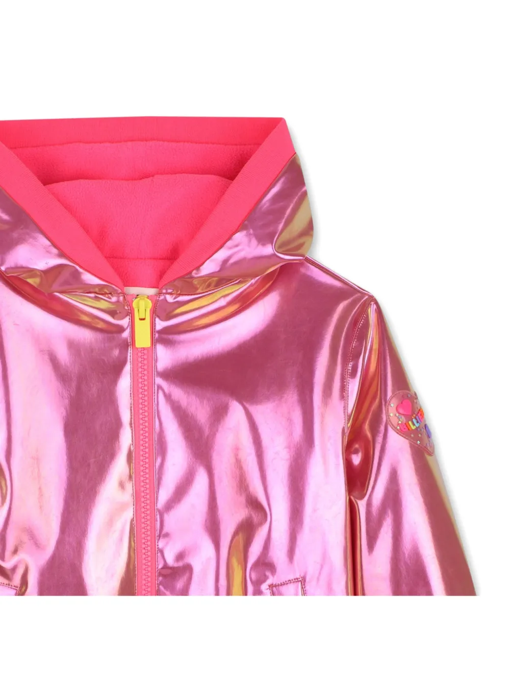 Billieblush Regenjas met capuchon en metallic-effect Roze
