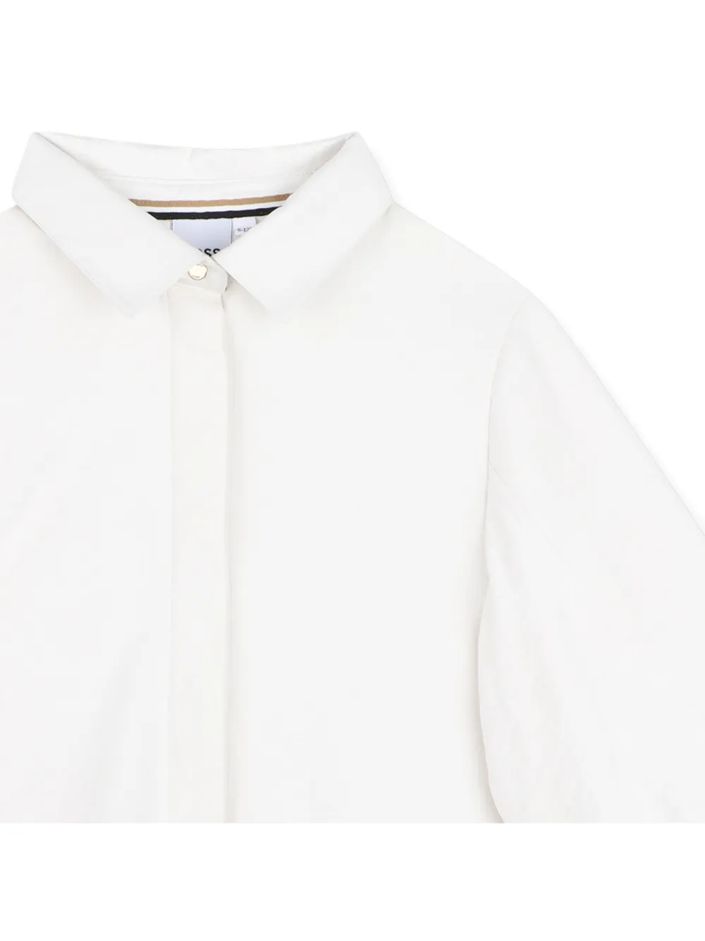 BOSS Kidswear Shirt met pofmouwen Wit