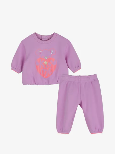 Billieblush sequin-embellished graphic-print tracksuit