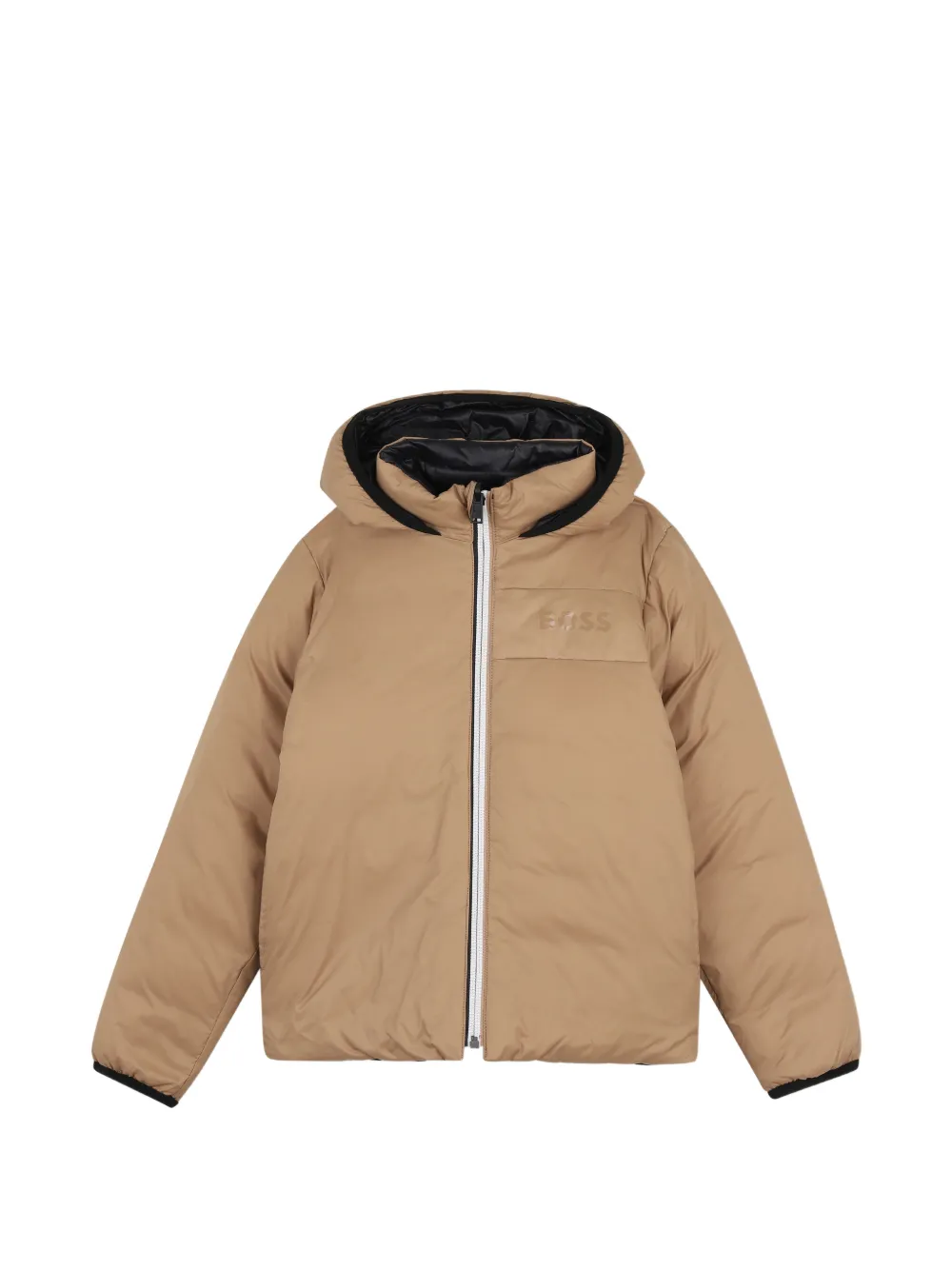 BOSS Kidswear Omkeerbaar jack Zwart