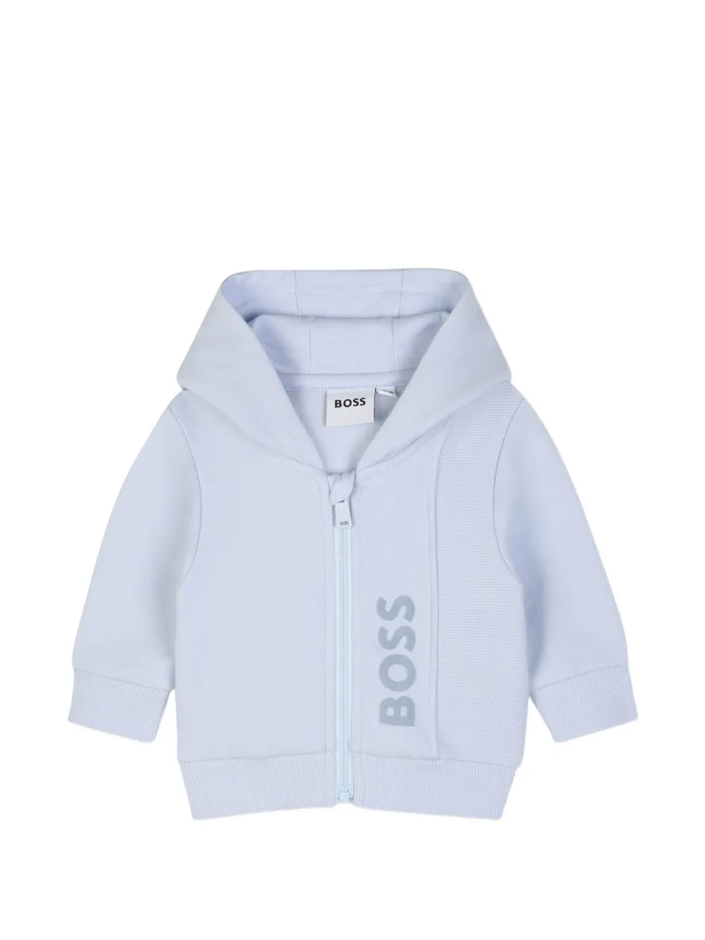 BOSS Kidswear logo-print three-piece tracksuit set Blauw