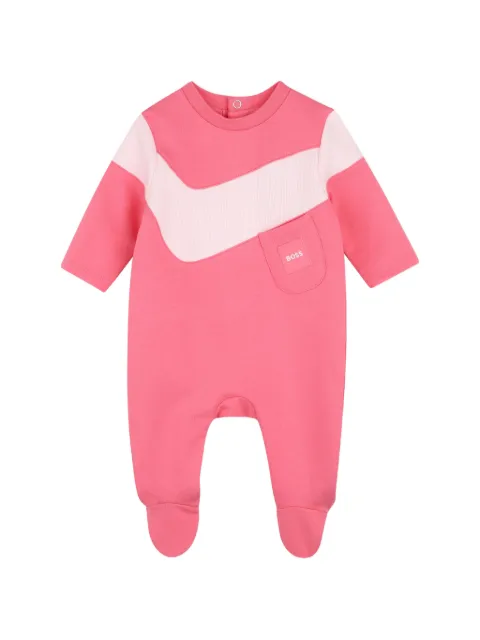 BOSS Kidswear logo-patch panelled pajamas