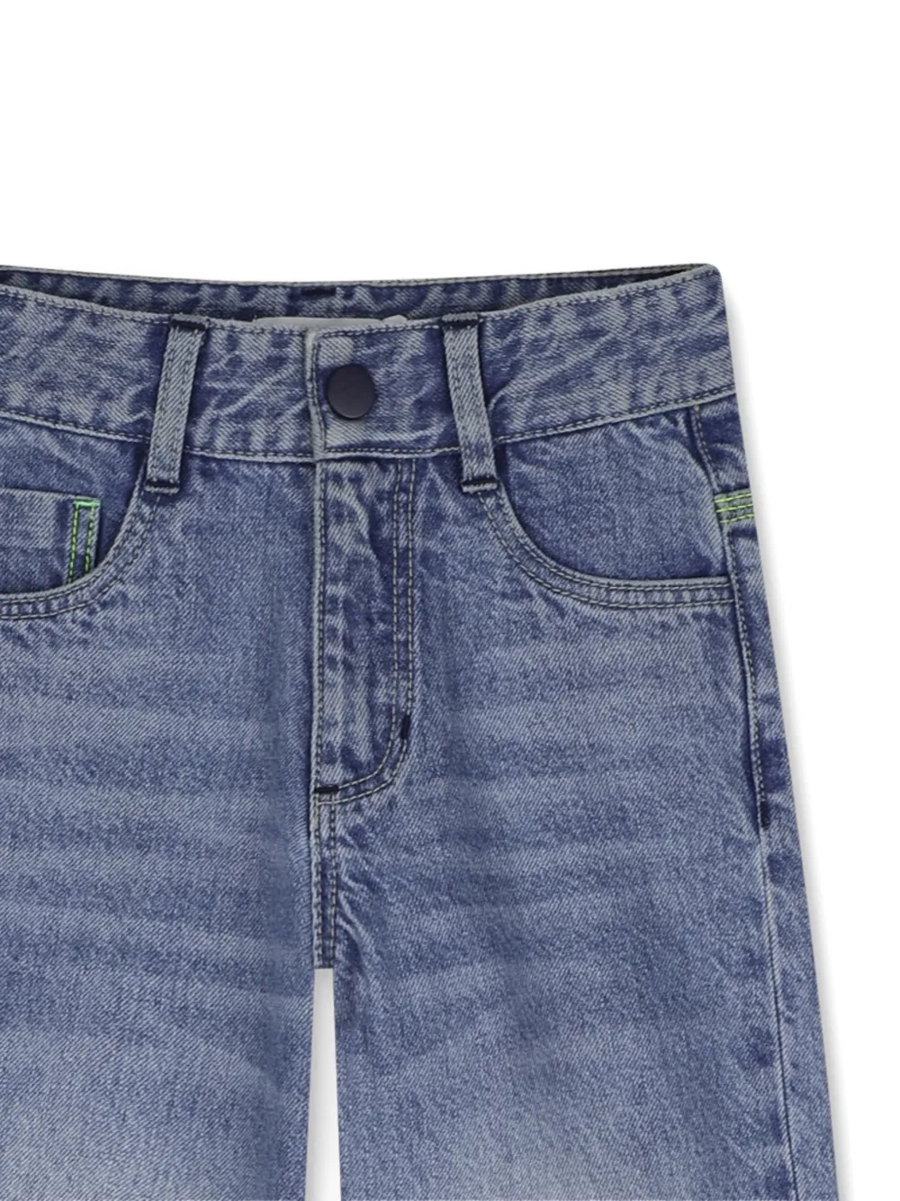 Billieblush Jeans met wijde pijpen en grafische patch Blauw