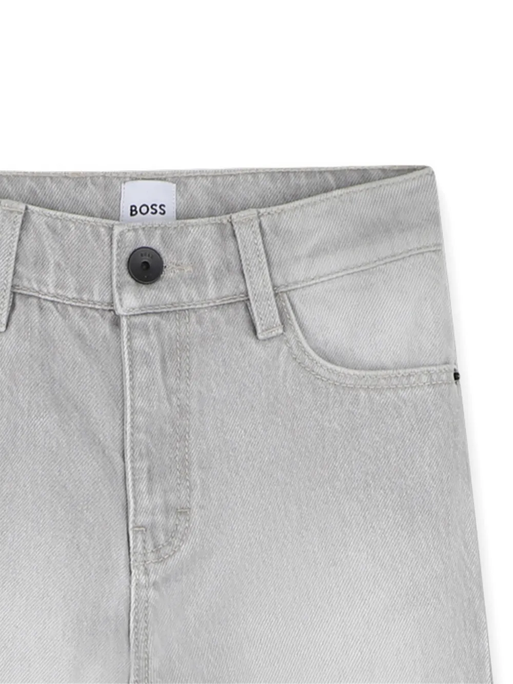 BOSS Kidswear Jeans met logopatch Grijs