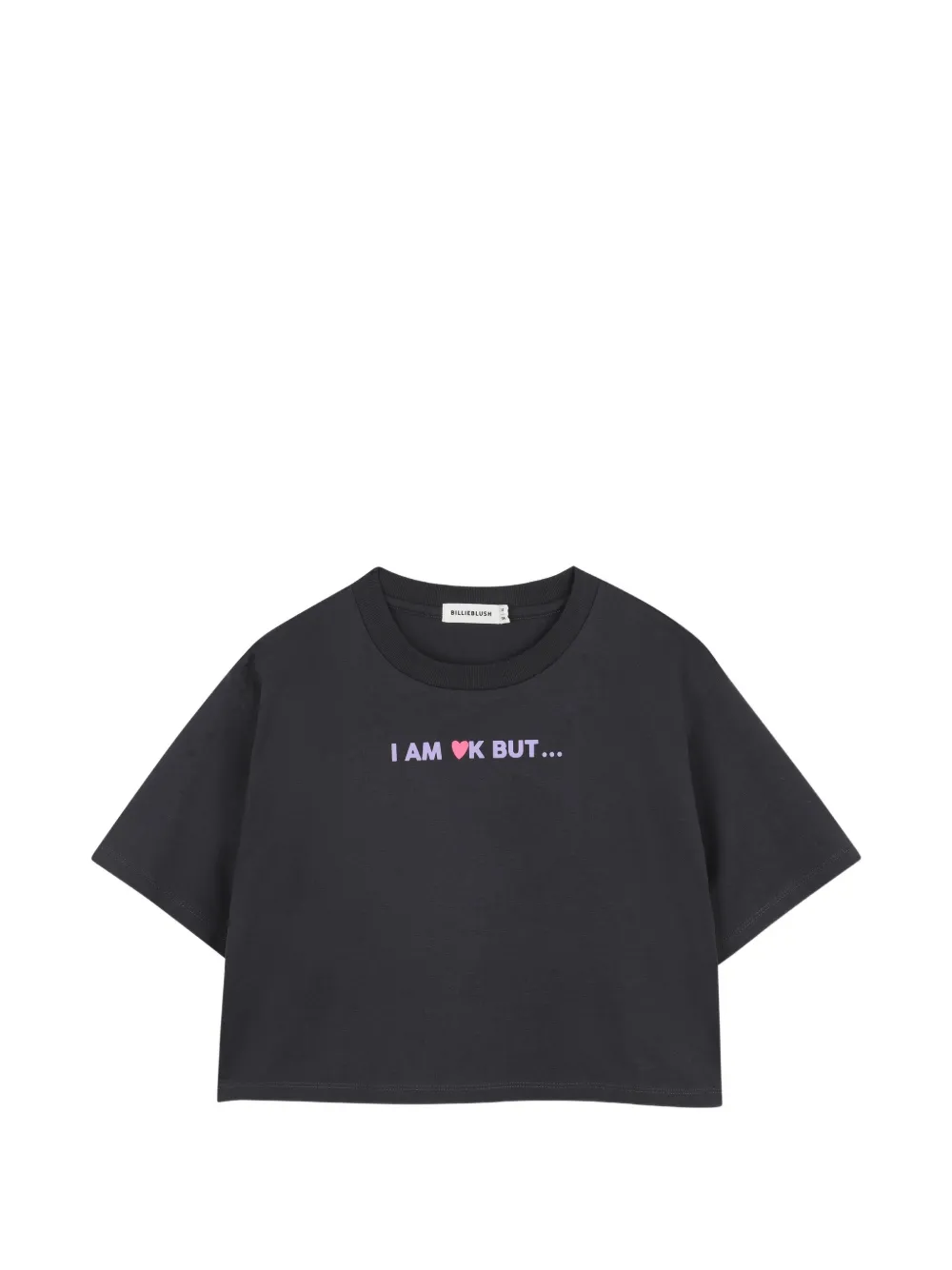 Billieblush T-shirt a maniche corte con stampa grafica - Grigio