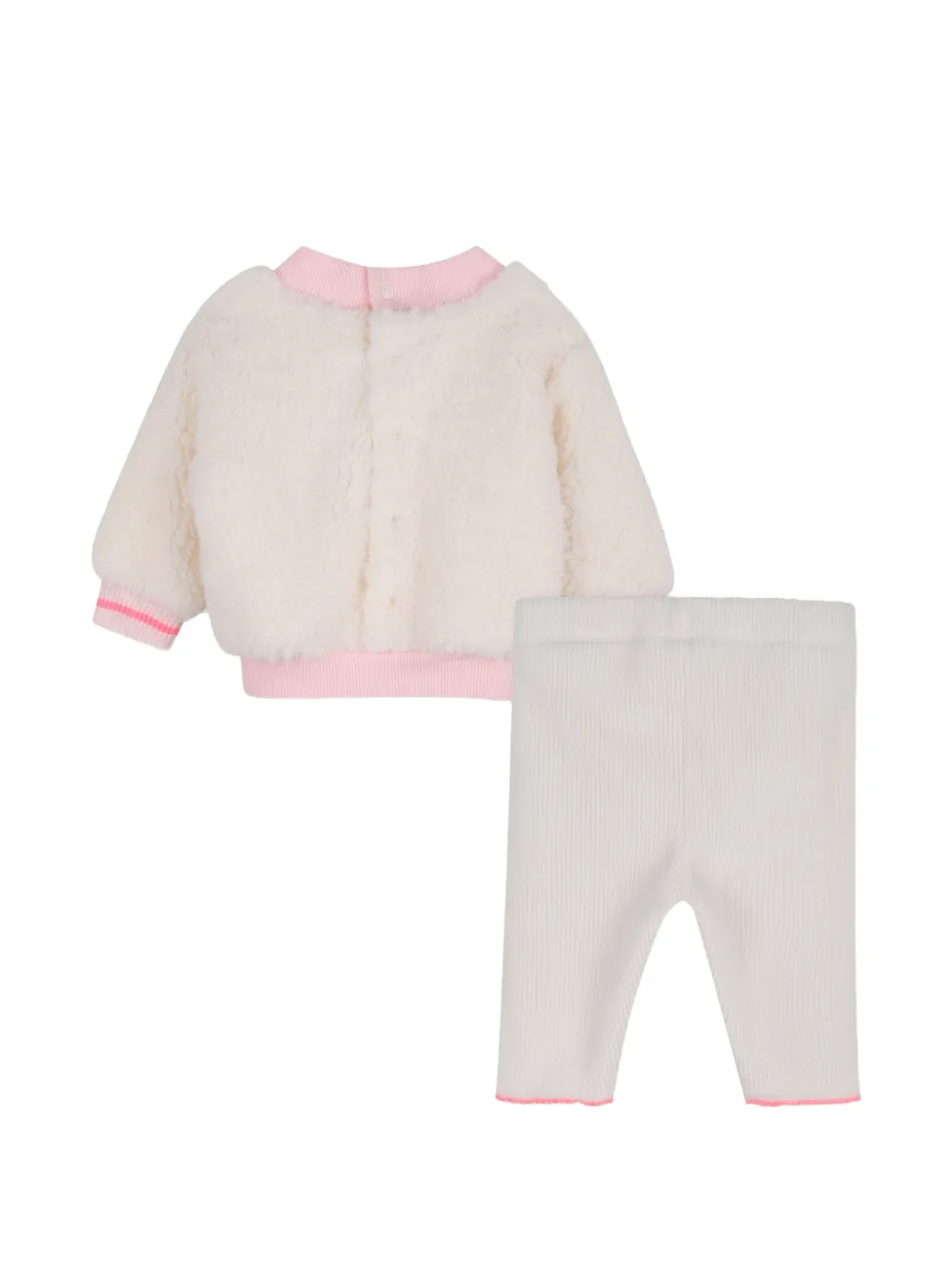 Billieblush Trui en broek met hart-patroon Beige