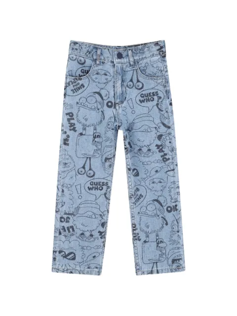 Billieblush graphic-print jeans