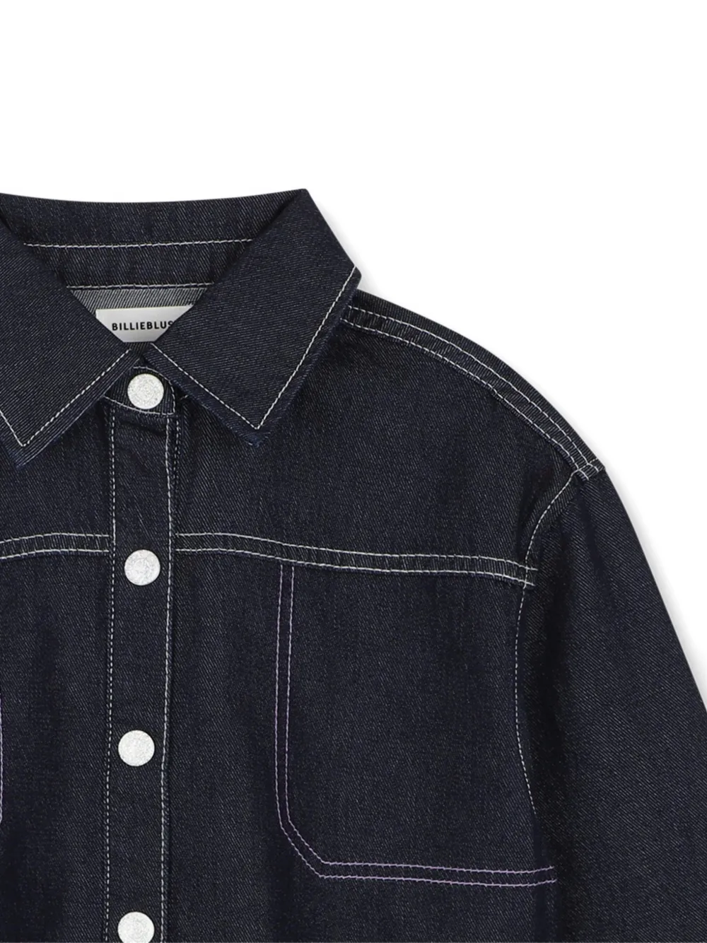Billieblush Denim jack met contrasterende stiksels Blauw