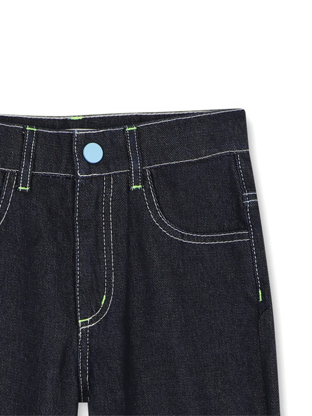 Billieblush Jeans met contrasterende stiksels en grafische print Blauw