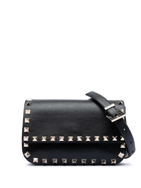Valentino Garavani Pre-Owned cangurera Rockstud de piel 2018-2026