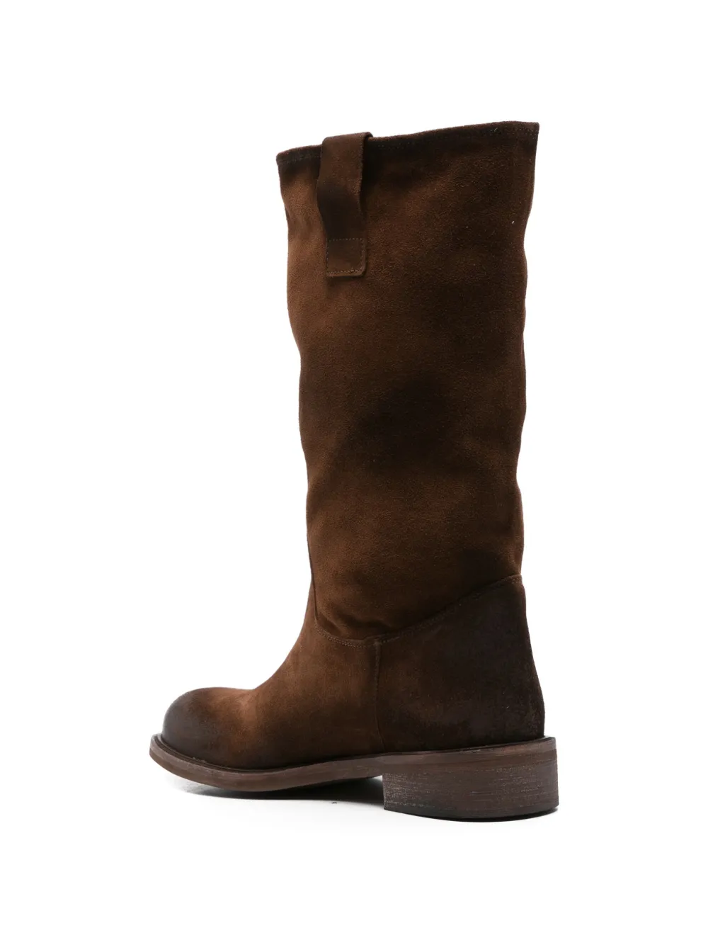  Gisel Moire Stev Suede Boots - Marrone 