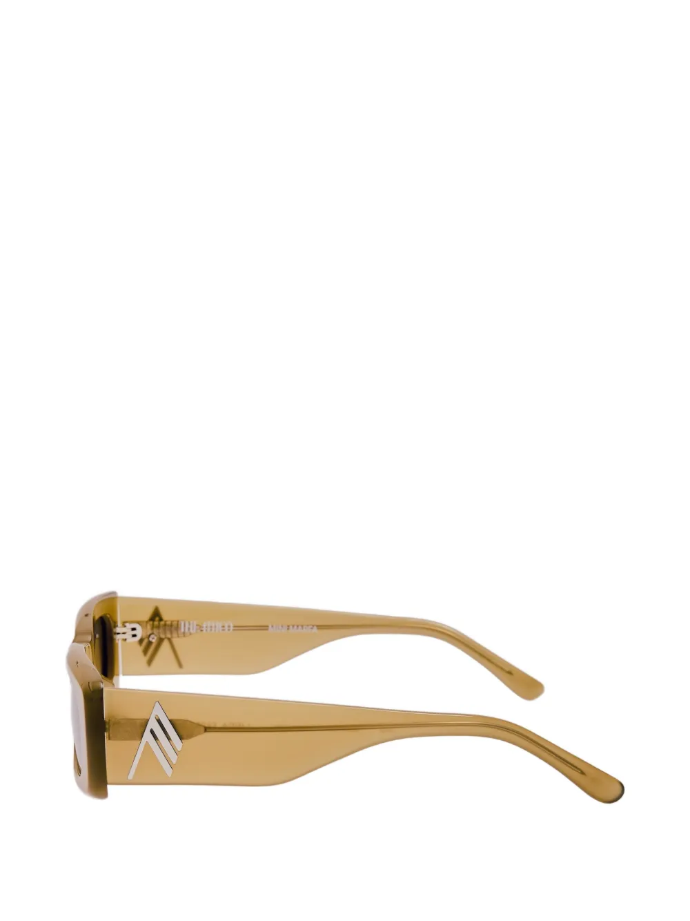 The Attico Marfa zonnebril met rechthoekig montuur Beige