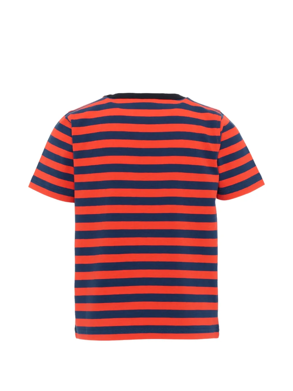 K Way Kids Adame gestreept T-shirt met logopatch Rood