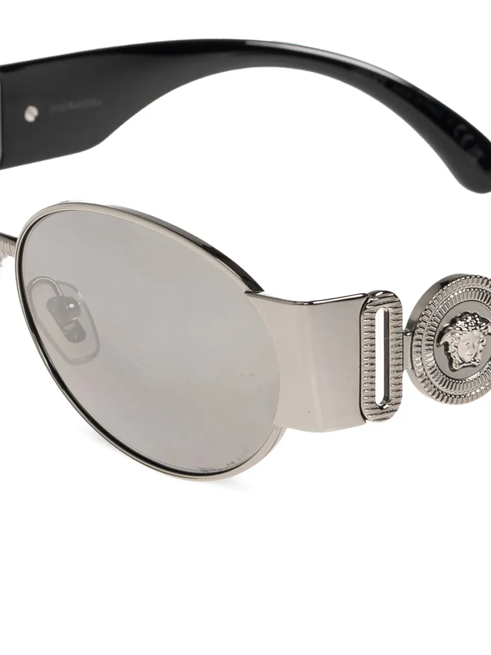 Versace Eyewear Zonnebril met ovaal montuur Zilver