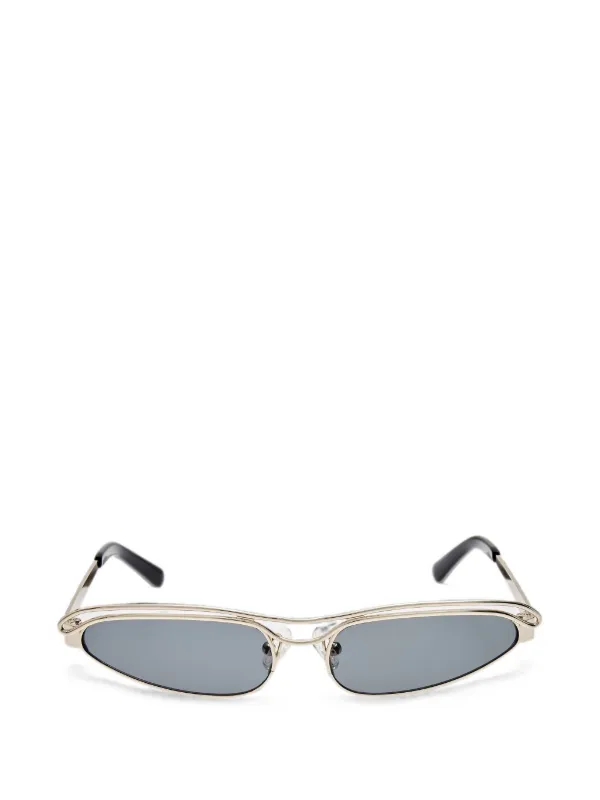 The Attico X Linda Farrow Norma Cat-eye Sunglasses in Silver
