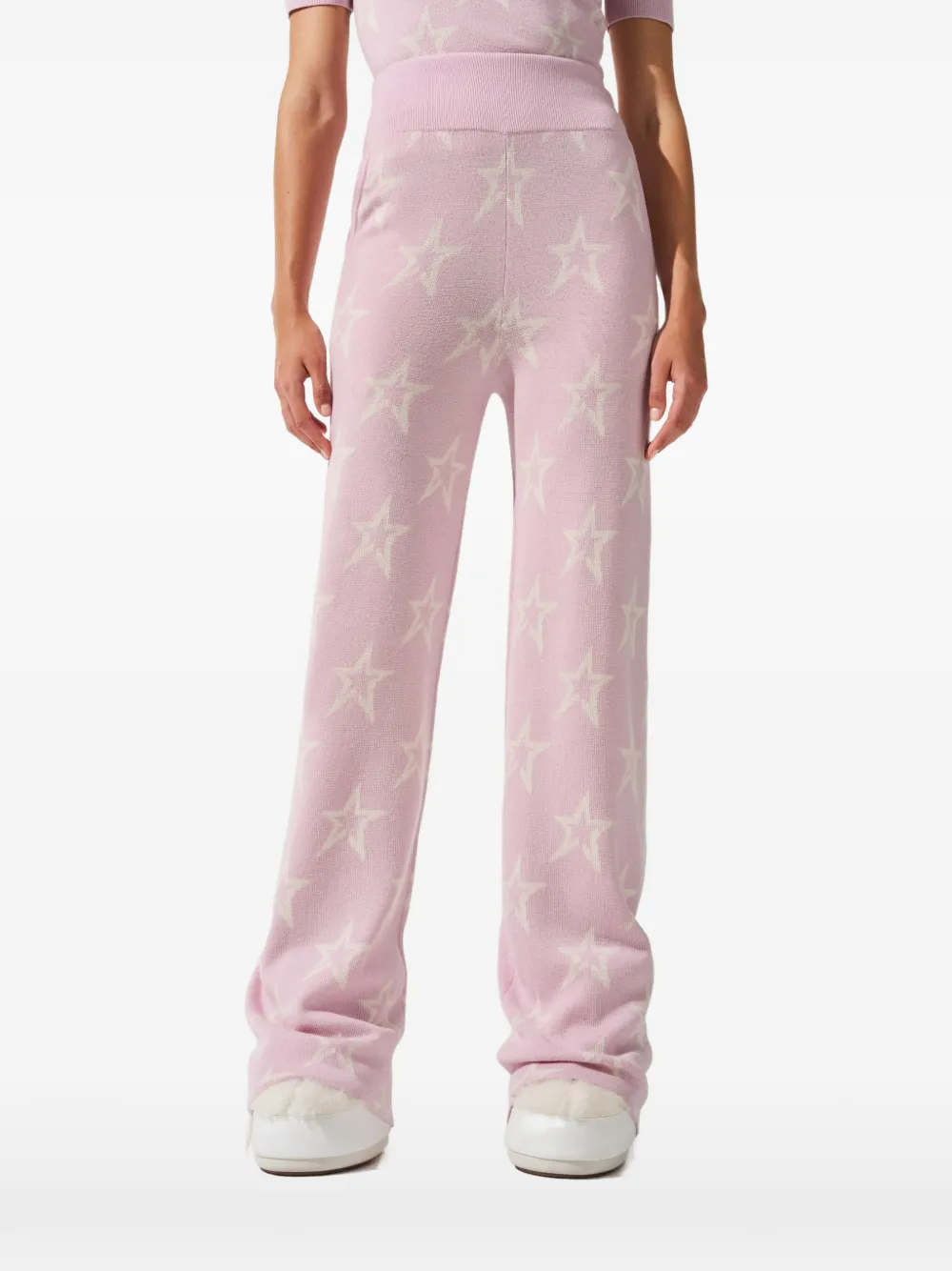 Perfect Moment Chalet star-intarsia wool trousers - Rosa
