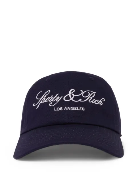 SPORTY & RICH KIDS logo-embroidered baseball cap