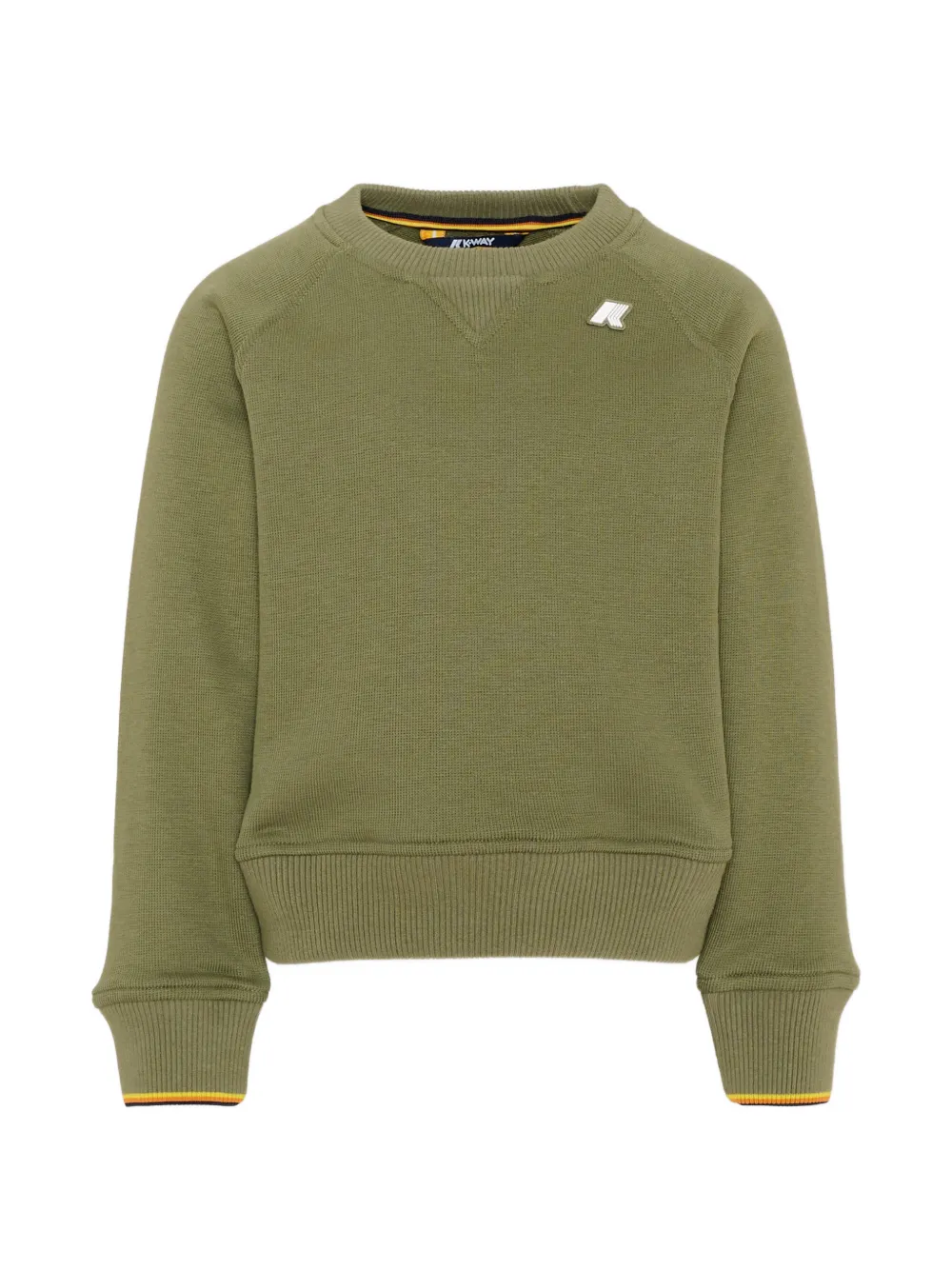 K Way Kids Baptiste logo-patch knit sweater - Verde