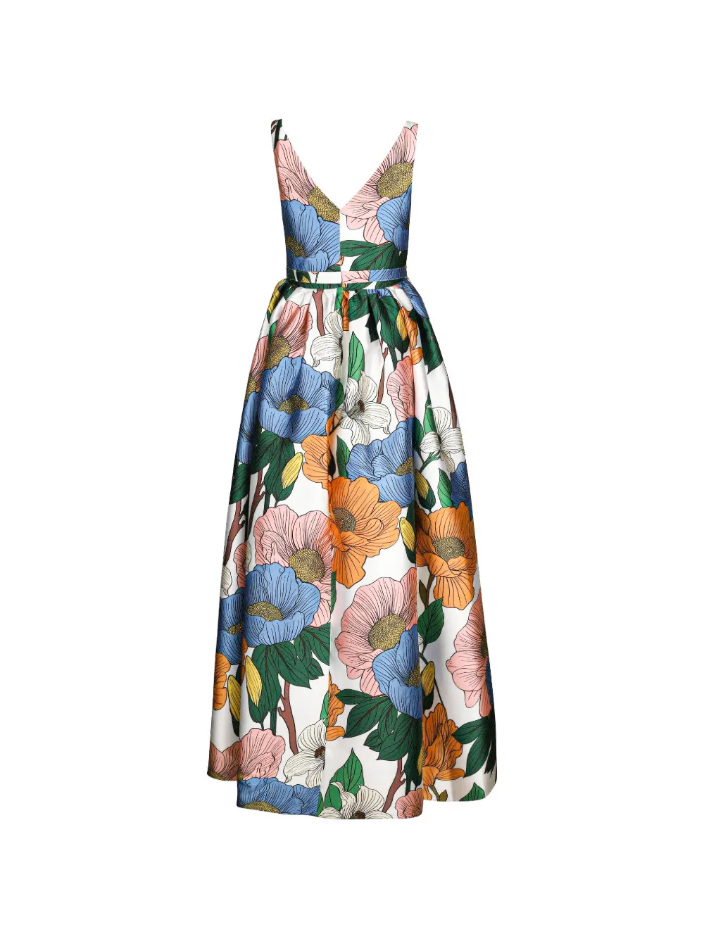 Borgo de Nor Floral-print Maxi Dress in White, view 5