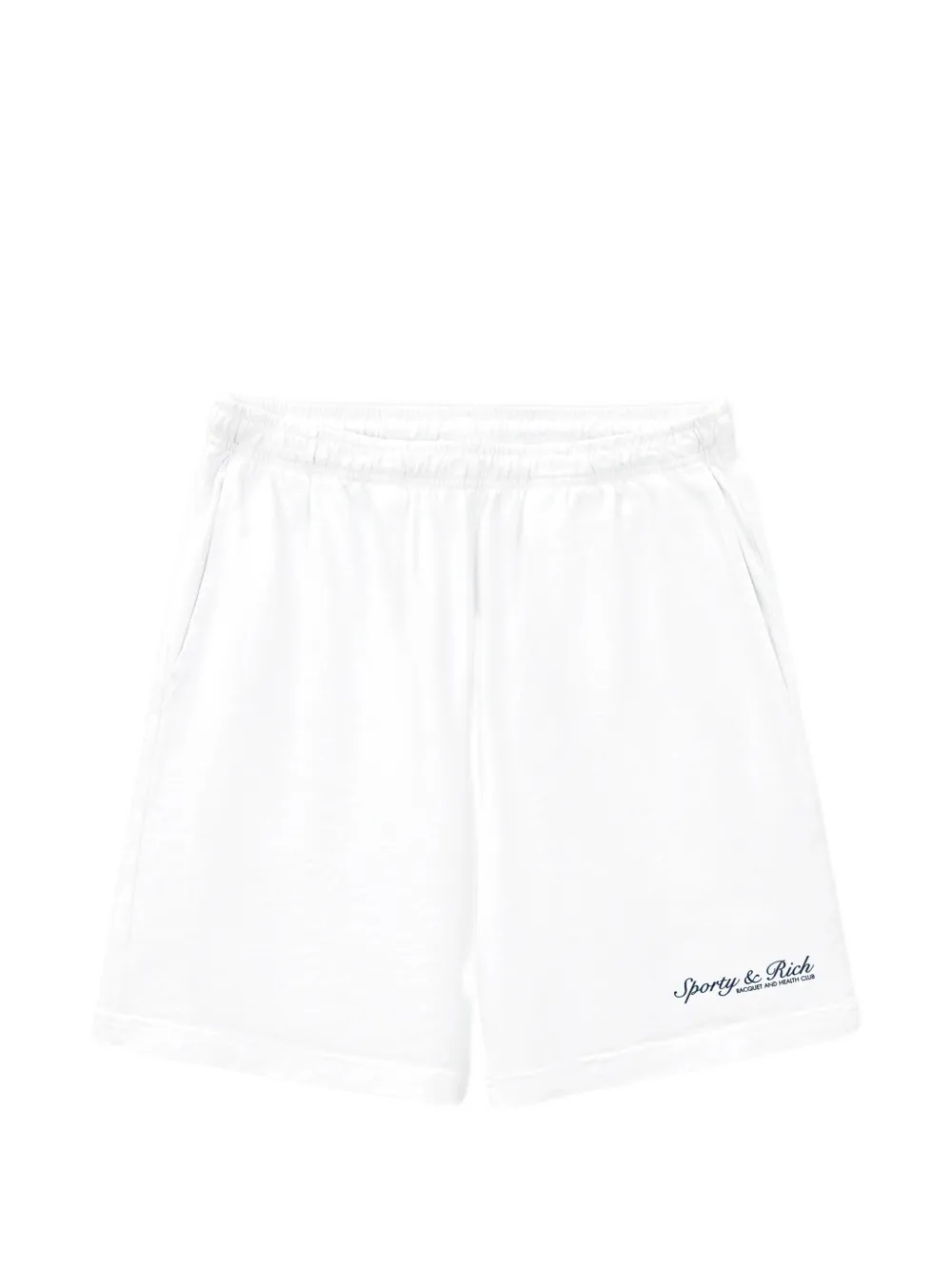 SPORTY & RICH KIDS logo-print elasticated shorts - Bianco