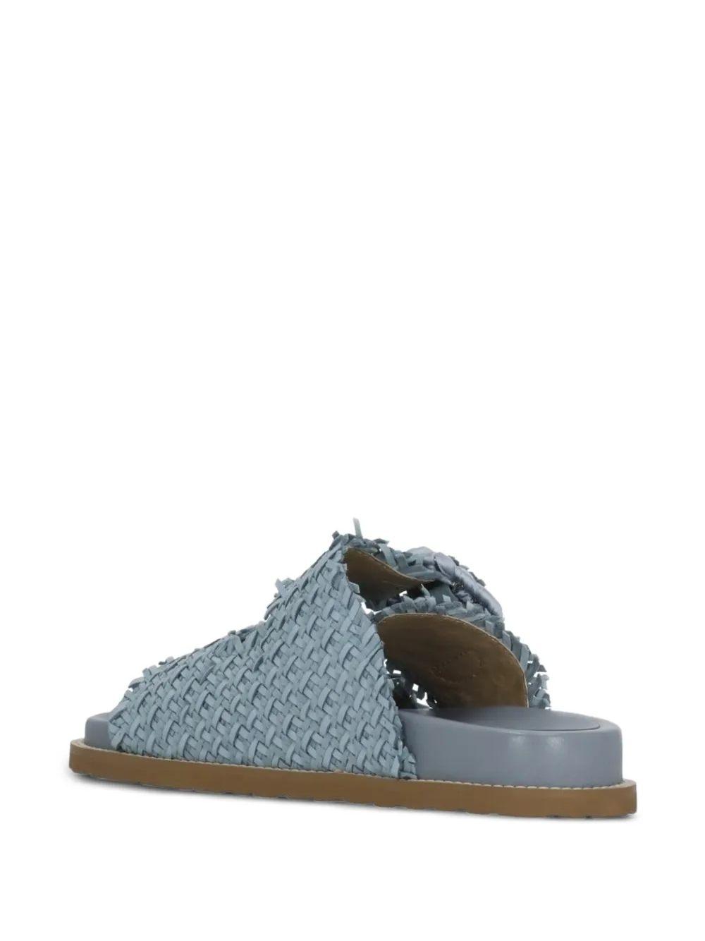 CORAL BLUE Geweven sandalen verfraaid met stras Blauw