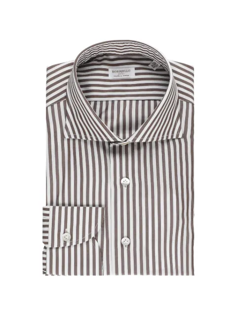 BORRIELLO NAPOLI striped spread-collar shirt