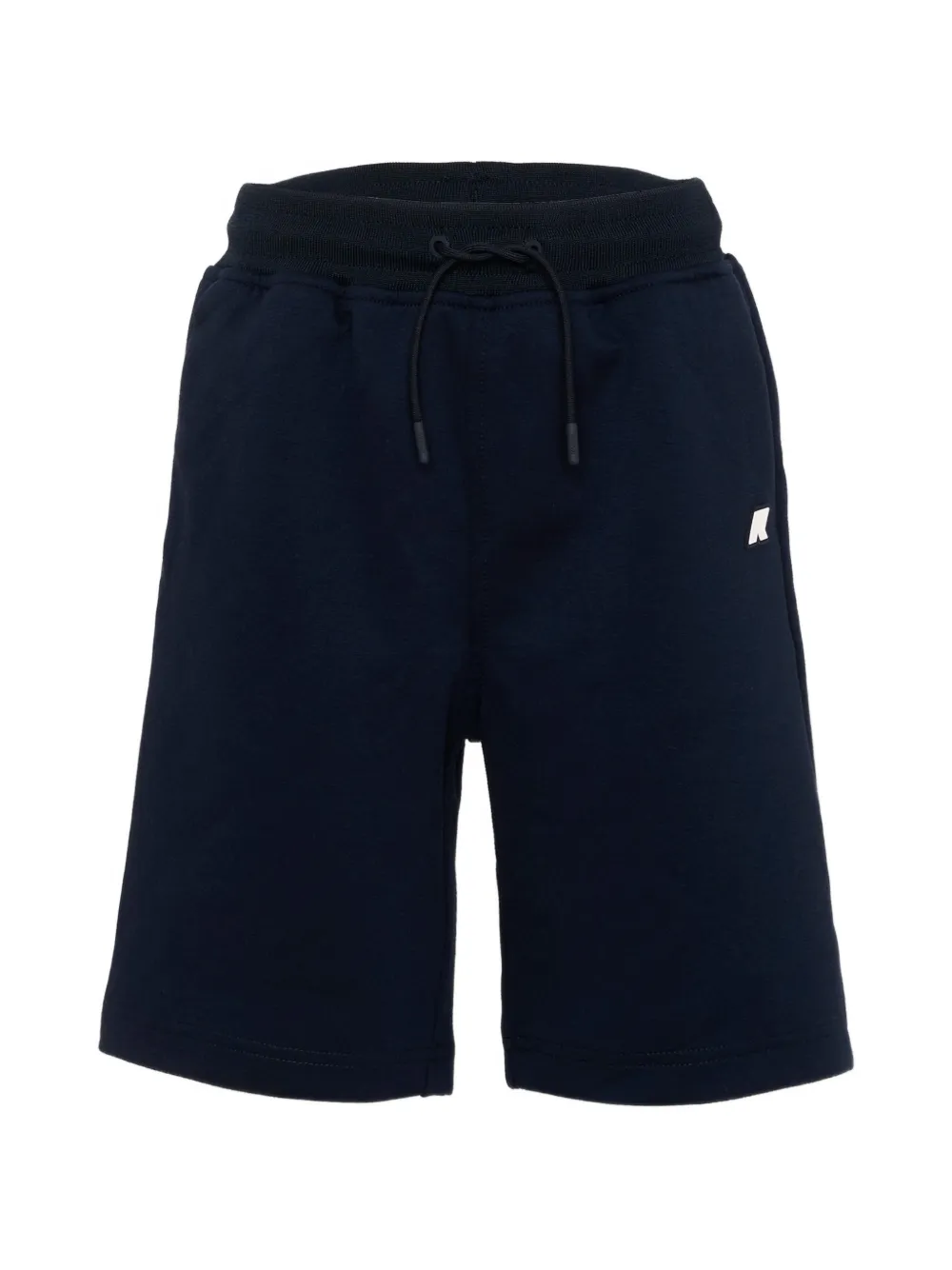 K Way Kids drawstring logo-patch shorts - Blue
