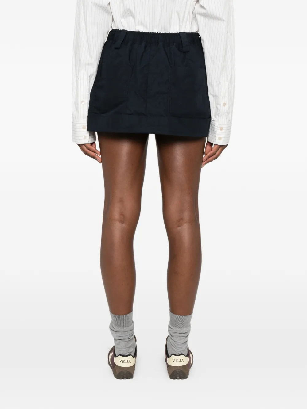 MERYLL ROGGE Elastische shorts met plooien Blauw