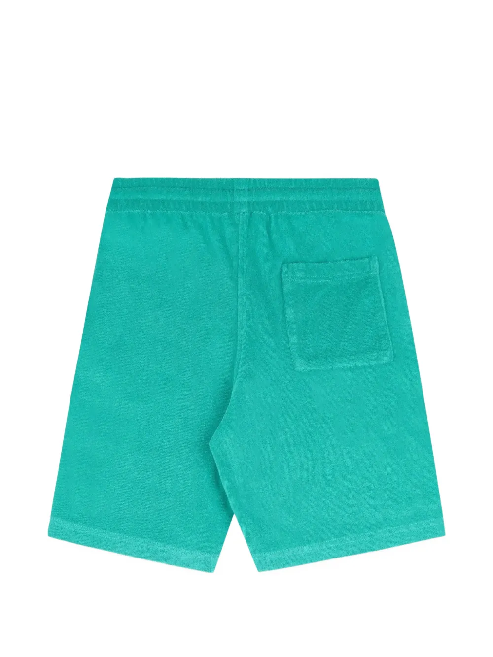 SPORTY & RICH KIDS Badstof shorts met geborduurd logo Groen