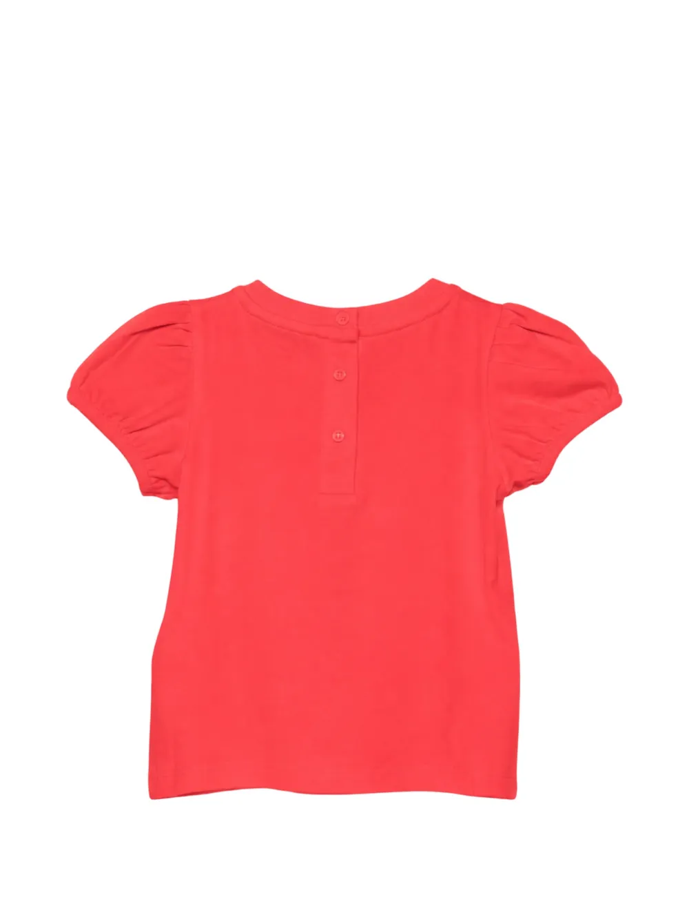 Moschino Kids Teddy Bear T-shirt met pofmouwen Rood