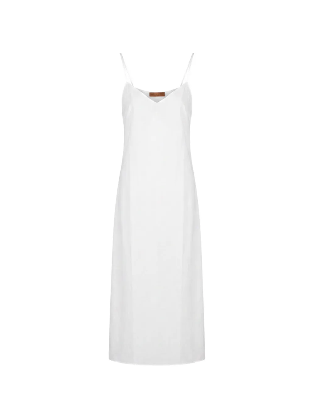 Ermanno Scervino V-neck spaghetti-strap midi dress - Bianco