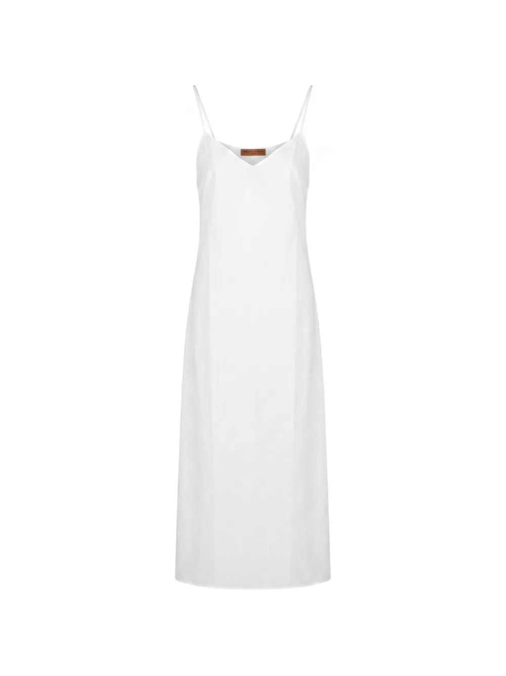 Ermanno Scervino V-neck spaghetti-strap midi dress - Bianco
